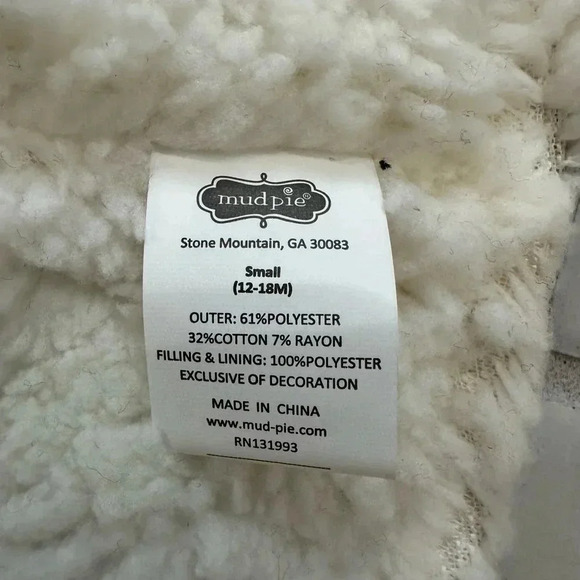 NWT Kids/Toddler Mud Pie Plaid Vest Sherpa Lined 12/18 Month Red/black - Picture 5 of 6